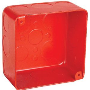 Garvin Southwire 4 Square Chicago Plenum Airtight Junction Box Red 2-1/8 Inch Deep (52171-SVTRED)