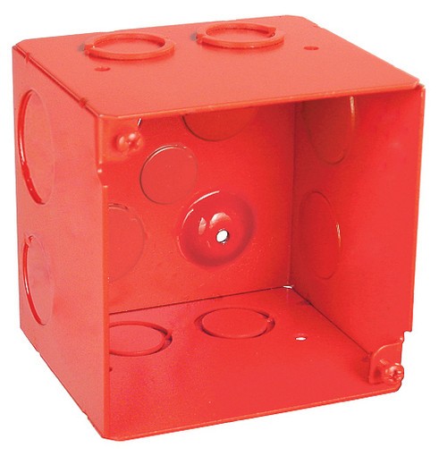 Garvin Southwire 4 Square Junction Box Red 4 Inch Deep Combination (52191-RED)