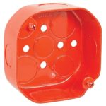 Garvin Southwire 4 Inch Octagon Box Red 2-1/8 Inch Deep 1/2 And 3/4 Knockouts (54171-RED)