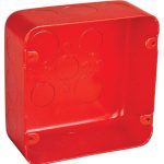 Garvin Southwire 4-11/16 Chicago Plenum Airtight Junction Box Red 2-1/8 Inch(72171-SVTRED)