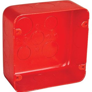 Garvin Southwire 4-11/16 Chicago Plenum Airtight Junction Box Red 2-1/8 Inch(72171-SVTRED)