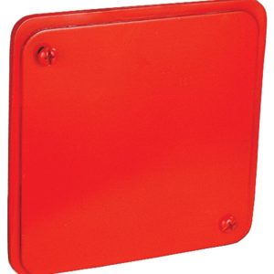 Garvin Southwire 4 Square Gasketed Cover Red Flat With Captivated 8-32 Box Screws (52C1-VTRED)