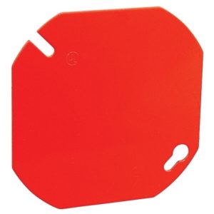 Garvin Southwire 4 Inch Flat Octagon Blank Cover Red (54C1-RED)