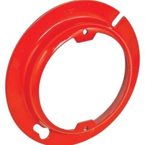 Garvin Southwire 4 Inch Round Raised Device Ring Red 1/2 Inch Raised 2-3/4 Inch Center To Center (54C3-RED)