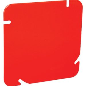 Garvin Southwire 4-11/16 Red Blank Box Cover Flat (72C1-RED)