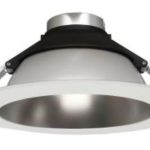 MaxLite RRC10RMW RRC SERIES DOWNLIGHT 9,5" MATTE SILVER ROUND REFLECTOR WITH WHITE TRIM