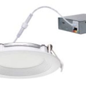 MaxLite SDBR4129CSW 4" SLIM DOWNLIGHT BAFFE STYLE ROUND 12W 90CRI 2700/3000/3500/4000/5000 WHITE, IC RATED