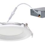 MaxLite SDBR8189CSW 8" SLIM DOWNLIGHT BAFFE STYLE ROUND 18W 90CRI 2700/3000/3500/4000/5000 WHITE, IC RATED