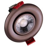 Nicor DGD311202KRDOB 3 Inch LED Gimbal Recessed Downlight Oil-Rubbed Bronze