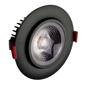 Nicor DGD411202KRDBK 4 Inch LED Gimbal Recessed Downlight Black
