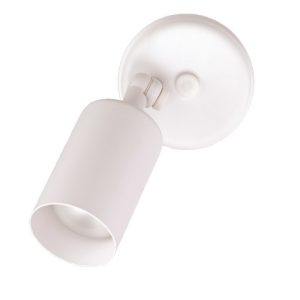 Nicor 11512 50W White Single Cylinder Adjustable Security Floodlight