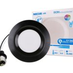 Nicor DCR561081202KBK DCR56 Series 5-6 Inch 800Lm LED Recessed Downlight Retrofit Fixture Black 120V