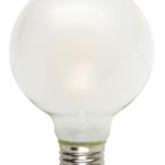 MaxLite EFF3G25D50 ENCLOSED FROSTED FILAMENT 3W LED G25 5000K