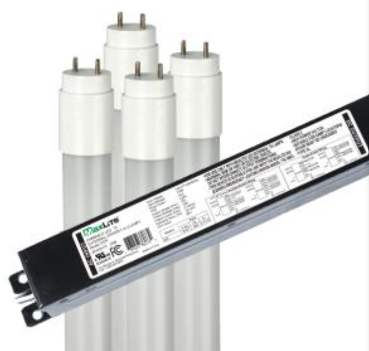 MaxLite L11,5T8EX350DR4L11,5 11,5W T8 3-FT LED (UL-C) 5000K COATED GLASS (4 LAMPS) EXTERNAL DRIVER