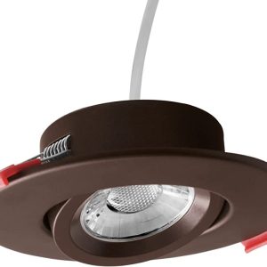 Nicor DGC43120SRDOB DGC 4 Inch Oil Rubbed Bronze Wattage/CCT Selectable Canless Adjustable Gimbal LED Recessed Downlight