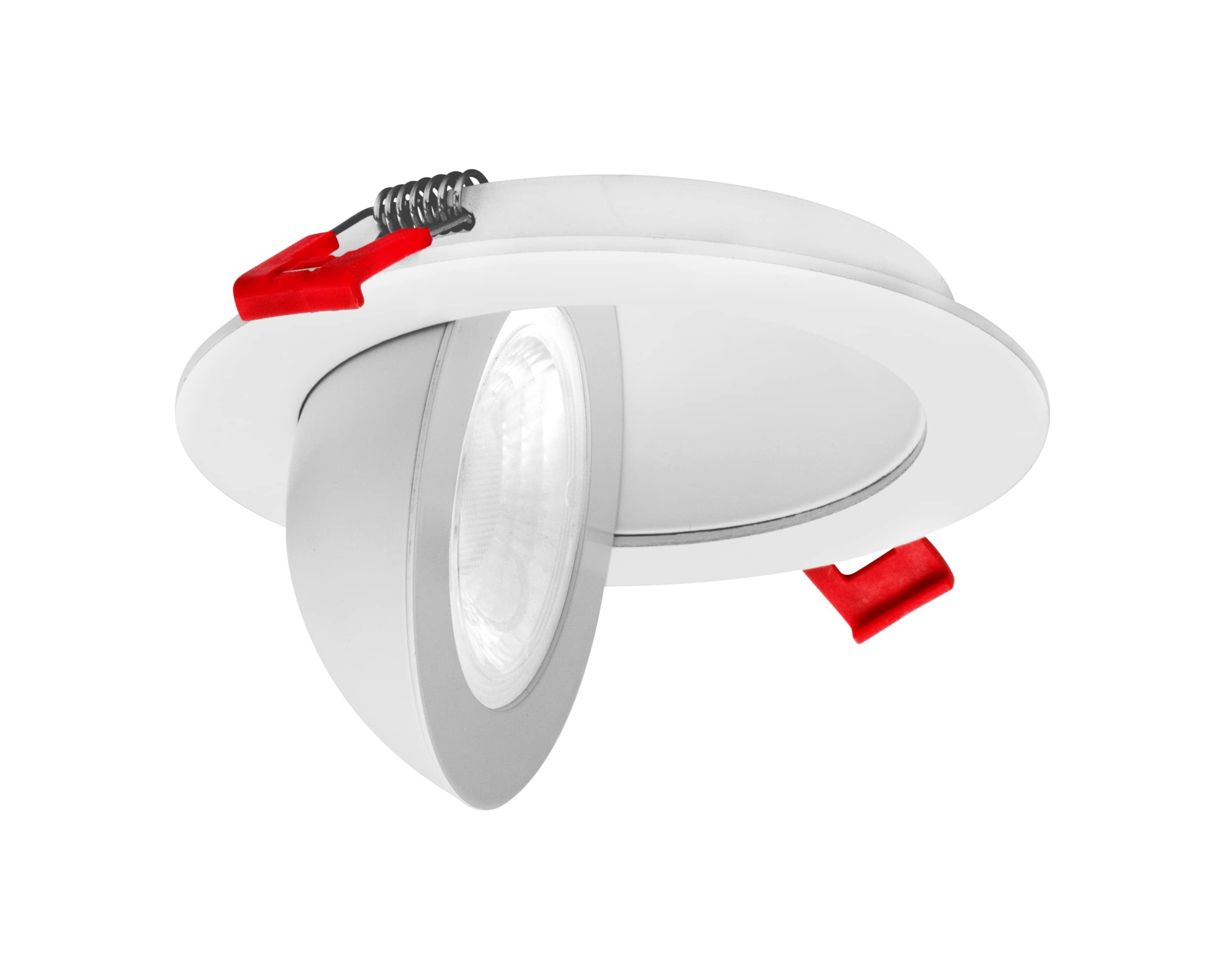 Nicor DGF43120SRDWH DGF 4 Inch White Wattage/CCT Selectable Canless Floating Gimbal LED Recessed Downlight