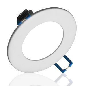 Nicor DLE321205KRDWH DLE3 Series 3 Inch Round White Flat Panel LED Downlight 5000K