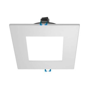 Nicor DLE421204KSQWH DLE4 Series 4 Inch Square White Flat Panel LED Downlight 4000K