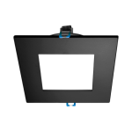 Nicor DLE621205KSQBK DLE6 Series 6 Inch Square Black Flat Panel LED Downlight 5000K