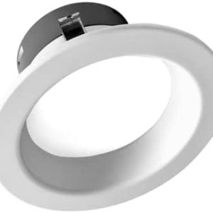 Nicor DLR46071203KBK DLR4(v6) 4 Inch 3000K Recessed LED Downlight Black Magnetic Snap-On Trim