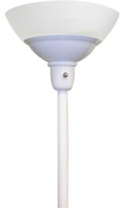 MaxLite ML1E242DARWH27-V2 TORCHIERE ARCHITECTURAL WHITE FINISH WITH 2 X 12W 2700K JA8 COMPLIANT E26 SOCKET LED LAMP