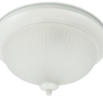 MaxLite ML2E242TRWH27-V2 CEILING FIXTURE TRADITIONAL WHITE FINISH WITH 2X12W 2700K JA8 COMPLIANT ENCLOSED RATED E26 SOCKET