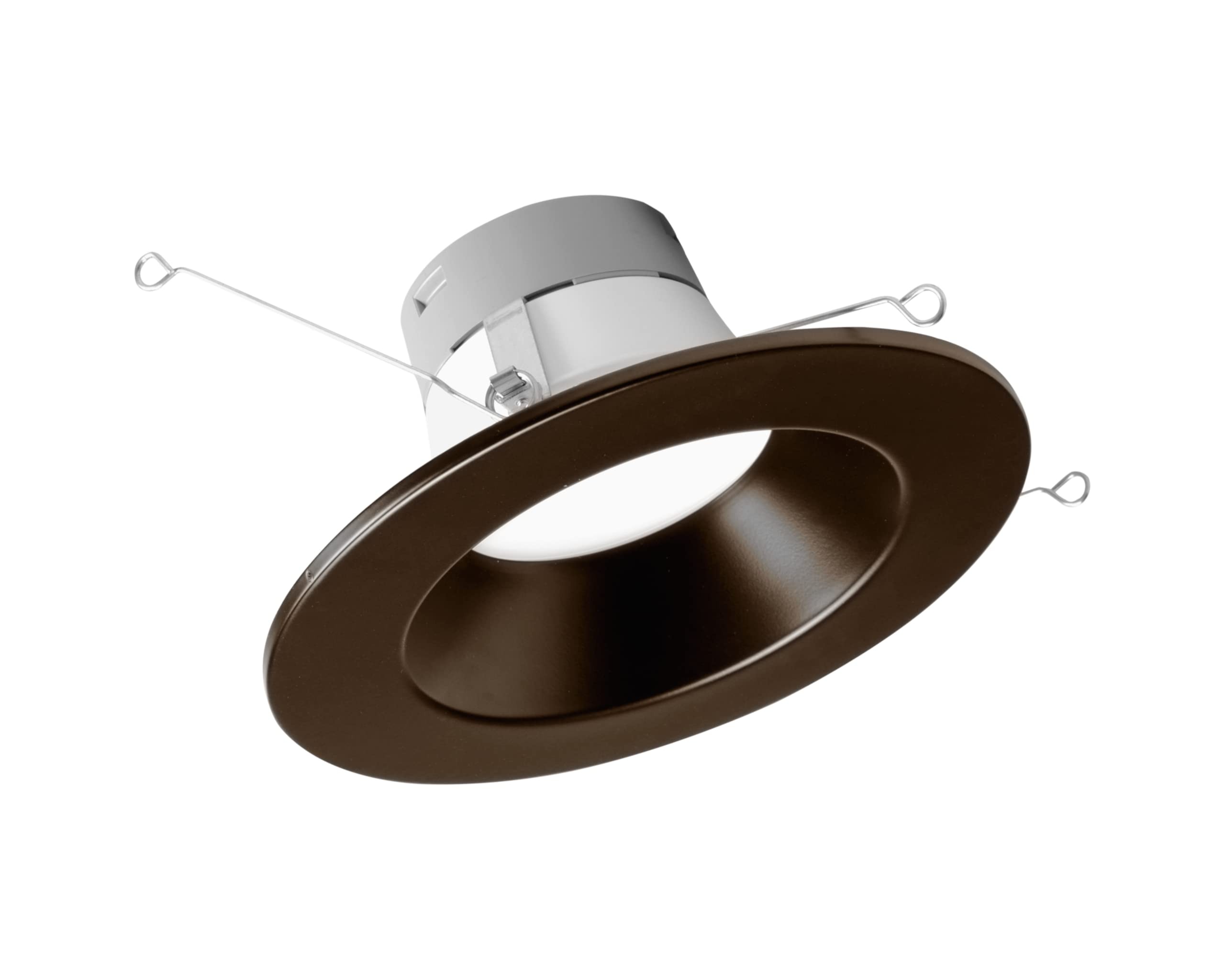 Nicor DLR56612120SBK DLR56(v6) 5/6 Inch 1200Lm Selectable Recessed LED Downlight With Black Magnetic Snap-On Trim