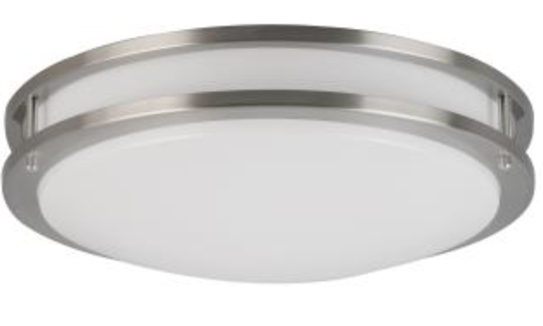 MaxLite ML2LALABNU249CSEM CEILING FIXTURE LED, LARGE, 16" ARCH, BRUSHED NICKEL, 24W 120-277V, 0-10V DIMMING, BATTERY BACKUP