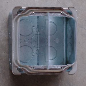 Garvin Southwire Device Partition For 2-1/8 Inch Deep 4 Inch Square Junction Box With 1/2 3/4 Or 1 Inch Raised Cover (LVP41D)