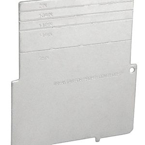 Garvin Southwire Device Partition For 2-1/8 Inch Deep 4 Inch Square Junction Box With 5/8 1-1/4 1-1/2 Or 2 Inch (LVP42D)