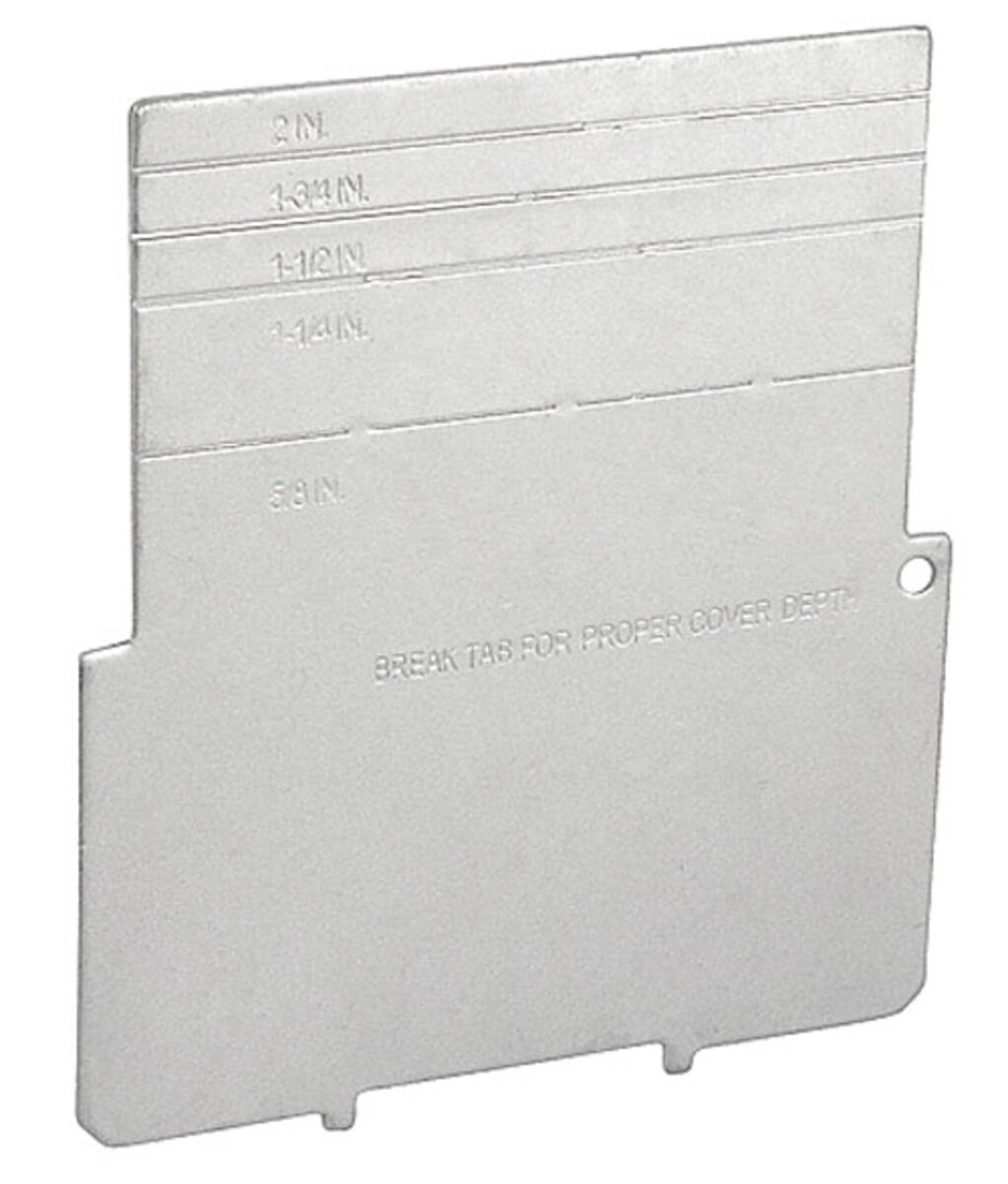 Garvin Southwire Device Partition For 2-1/8 Inch Deep 4 Inch Square Junction Box With 5/8 1-1/4 1-1/2 Or 2 Inch (LVP42D)