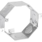 Garvin Southwire Octagon Concrete Box 2 Inch Deep (4) 1/2 Inch And (4) 3/4 Inch Side Knockouts (OCR-200)