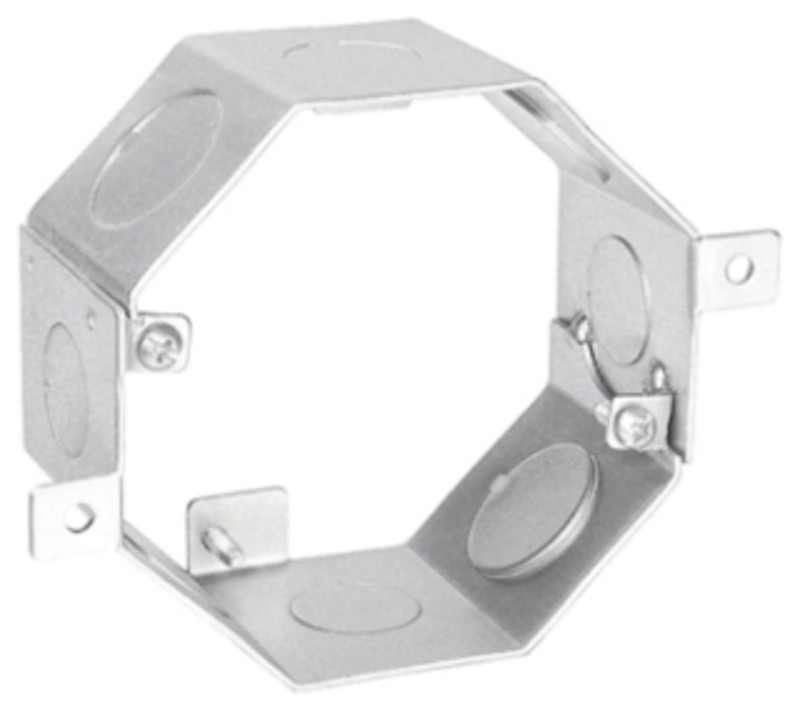 Garvin Southwire Octagon Concrete Box 2 Inch Deep (4) 1/2 Inch And (4) 3/4 Inch Side Knockouts (OCR-200)