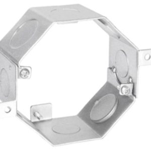 Garvin Southwire Octagon Concrete Box 2-1/2 Inch Deep (4) 1/2 Inch And (4) 3/4 Inch Side Knockouts (OCR-250)