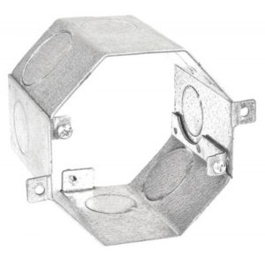Garvin Southwire Octagon Concrete Box 3 Inch Deep With (4) 3/4 Inch And (4) 1 Inch Side Knockouts (OCR-300341)