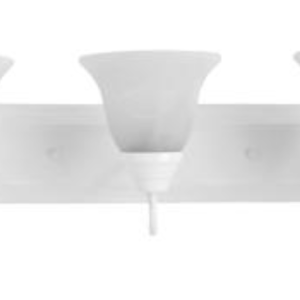 MaxLite ML8E303TUWH27-V2 VANITY BAR TULIP WHITE FINISH WITH 3X9W 2700K JA8 COMPLIANT E26 SOCKET LED LAMP