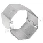 Garvin Southwire Octagon Concrete Box 4 Inch Deep (8) 1/2 Inch And (8) 3/4 Inch Side Knockouts (OCR-400)