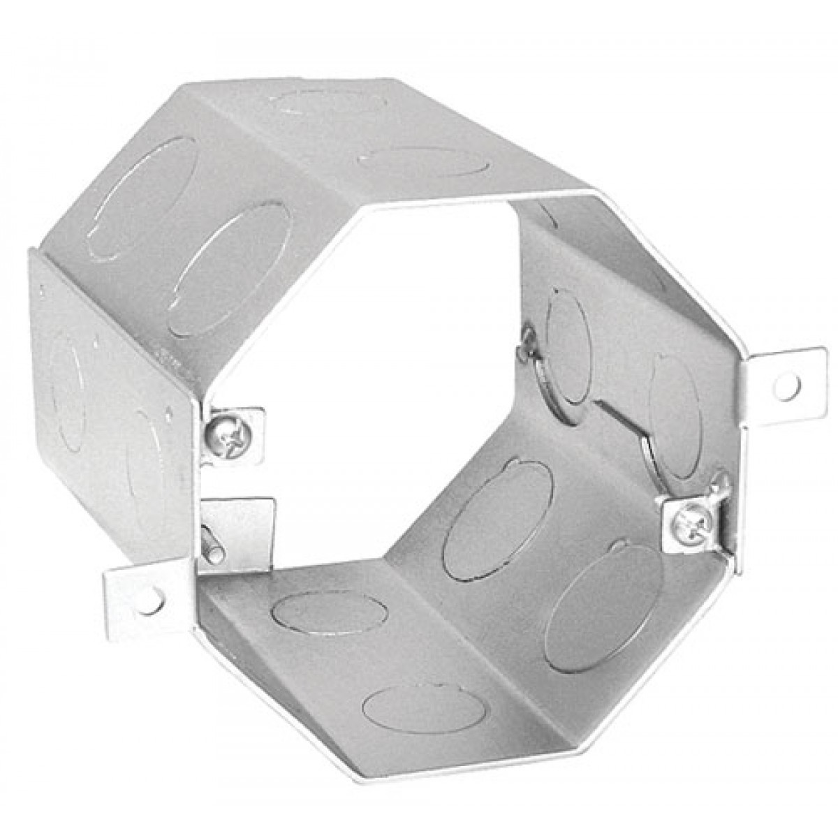 Garvin Southwire Octagon Concrete Box 4 Inch Deep (8) 1/2 Inch And (8) 3/4 Inch Side Knockouts (OCR-400)