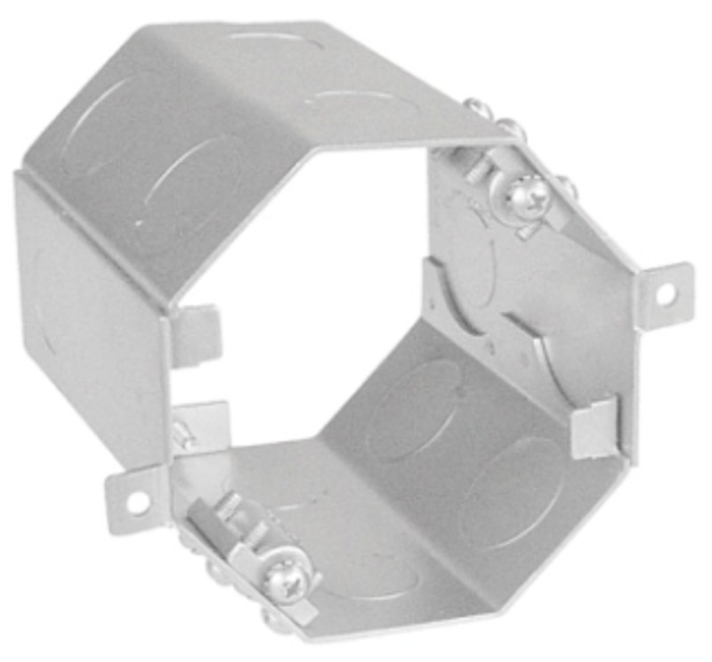 Garvin Southwire Octagon Concrete Box 4 Inch Deep Fan And Fixture Support(8)1/2 Inch And(8)3/4 Inch Side Knockouts (OCR-400FAN)