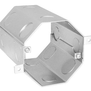 Garvin Southwire Octagon Concrete Box 5 Inch Deep (8) 1/2 Inch And (8) 3/4 Inch Side Knockouts (OCR-500)