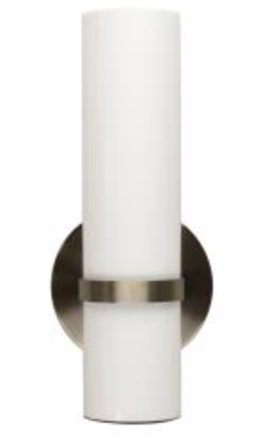 MaxLite ML9LAFBN09827- WALL SCONCE LED FLEMING BRUSHED NICKEL - 9W, 120V, TRIAC DIMMING, 80 CRI - CCT SELECTABLE 2700/3000/4000K