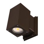 Nicor OWCQ4D1022MV40BZ Dorado 22W Square LED Outdoor Wall Mount Cylinder Light Bronze 2290Lm 120-277V