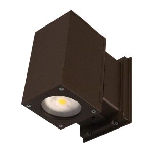 Nicor OWCQ4D1022MV40BZ Dorado 22W Square LED Outdoor Wall Mount Cylinder Light Bronze 2290Lm 120-277V