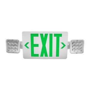 Nicor ECL310UNVWHR2SD ECL3 3.3W Self-Diagnostic ELD Emergency Exit Sign Combination Red Lettering