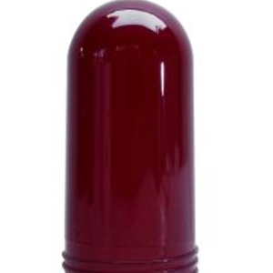 MaxLite JJLRED RED FROSTED PMMA LENS, LONG, QTY 2, COMPATIBLE WITH JELLY JARS