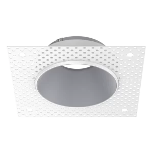 Luxrite AS50219 AKLOW TRIMLESS SILVER ROUND TRIM CANLESS SPOTLIGHT