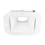 Luxrite AS50220 AKLOW TRIMLESS WHITE SQUARE TRIM CANLESS SPOTLIGHT