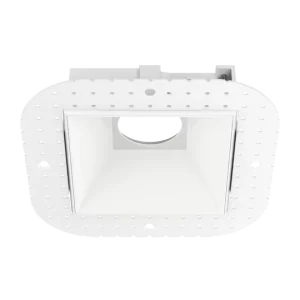 Luxrite AS50220 AKLOW TRIMLESS WHITE SQUARE TRIM CANLESS SPOTLIGHT