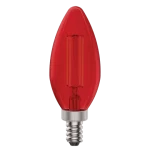 Luxrite LR21740 E12 4.5W RED FILAMENT TORPEDO