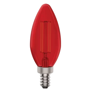 Luxrite LR21740 E12 4.5W RED FILAMENT TORPEDO